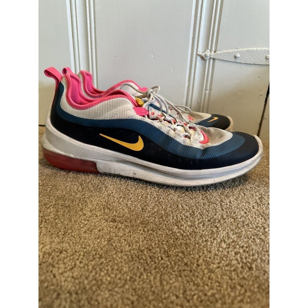 Nike Air Max Axis Trainer Sneakers White Pink Blue C15777-100 Women's Sz 12